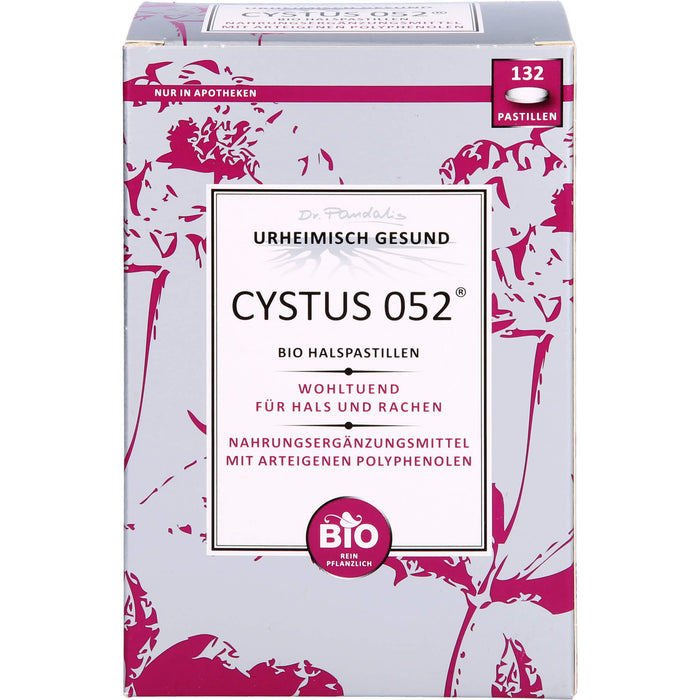 CYSTUS 052 Bio Halspastillen wohltuend für Hals und Rachen, 132 pcs. Pastilles