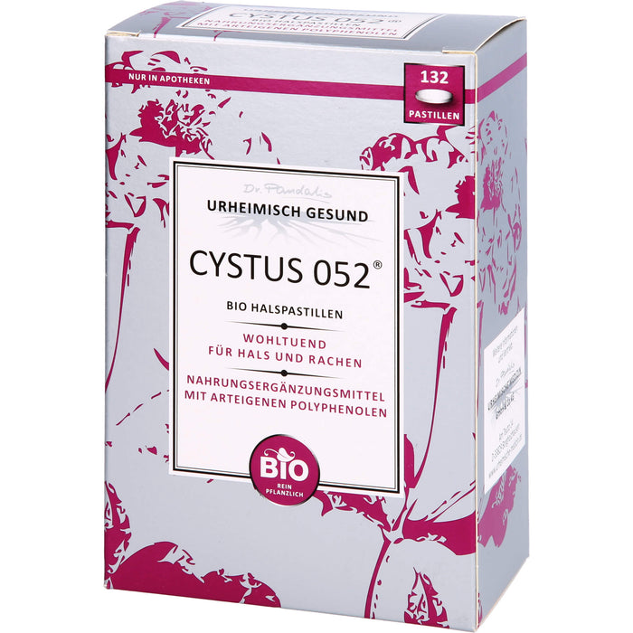 CYSTUS 052 Bio Halspastillen wohltuend für Hals und Rachen, 132 pcs. Pastilles