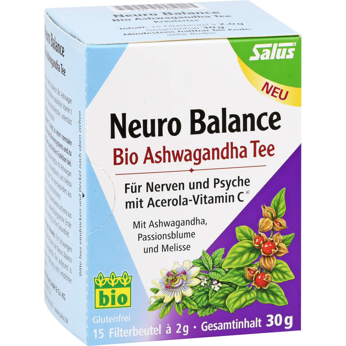 Neuro Balance Bio Ashwagandha Tee Salus, 15 St. Tee