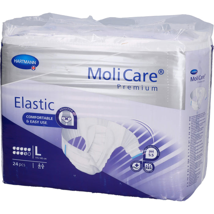 MoliCare Premium Elastic 9 Tropfen Gr. L Inkontinenzeinlagen, 24 St. Windelhosen