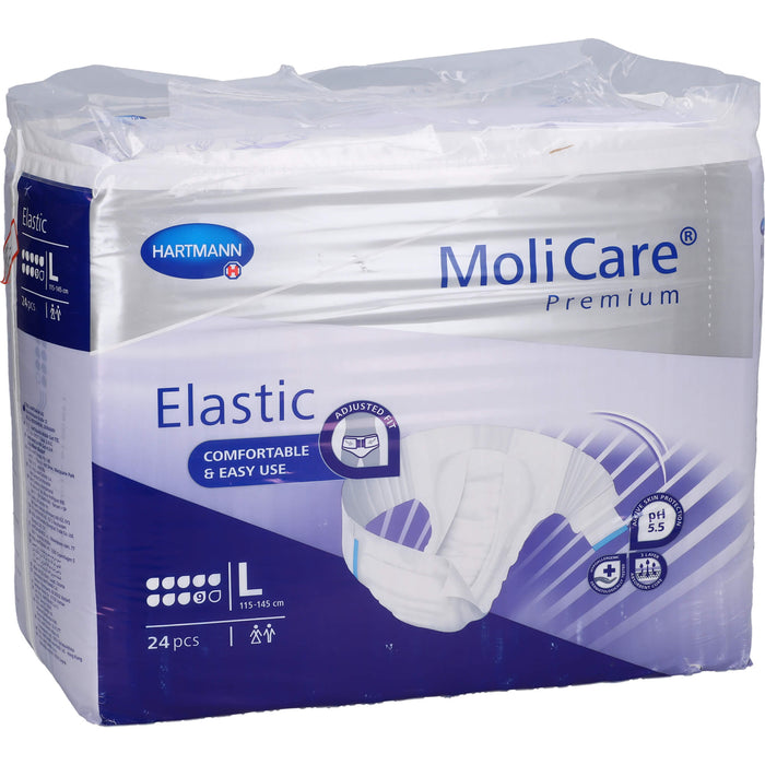 MoliCare Premium Elastic 9 Tropfen Gr. L Inkontinenzeinlagen, 24 St. Windelhosen
