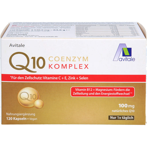 Avitale Q10 Coenzym Komplex Kapseln, 120 St. Kapseln