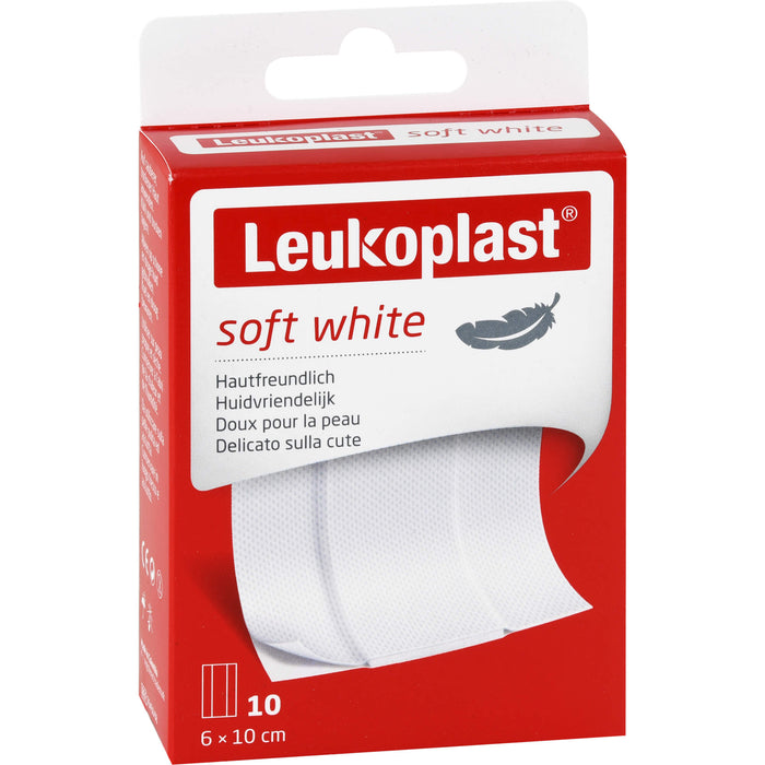 LEUKOPLAST SOFT WHITE 6X10CM, 10 St PFL