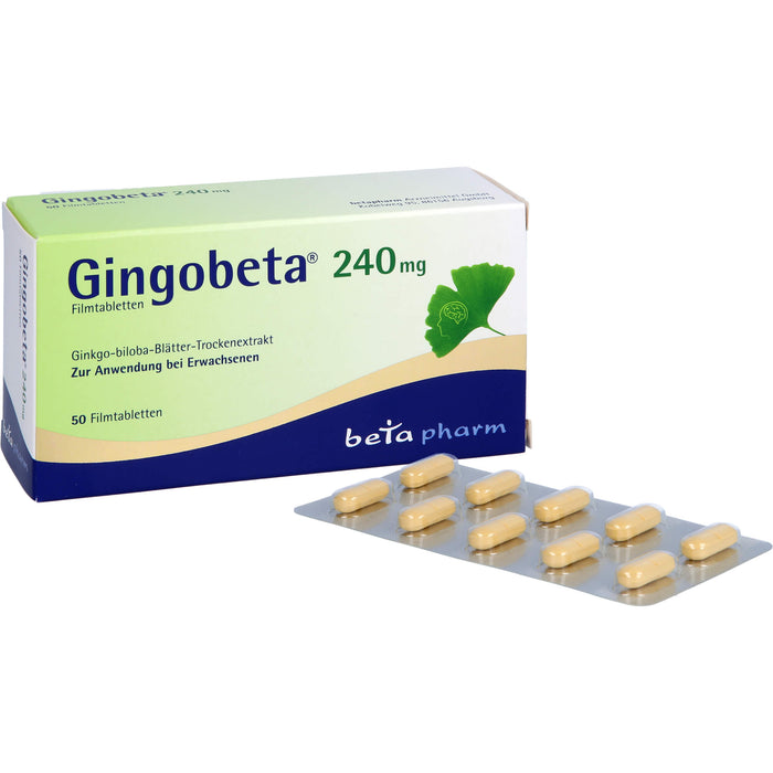 Gingobeta 240 mg Filmtabletten bei leichter Demenz, 50 St. Tabletten
