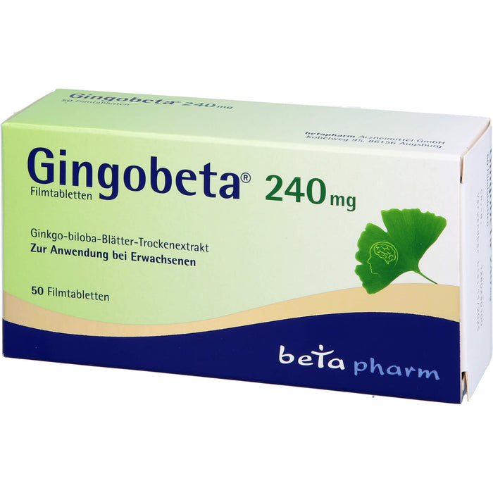 Gingobeta 240 mg Filmtabletten bei leichter Demenz, 50 St. Tabletten