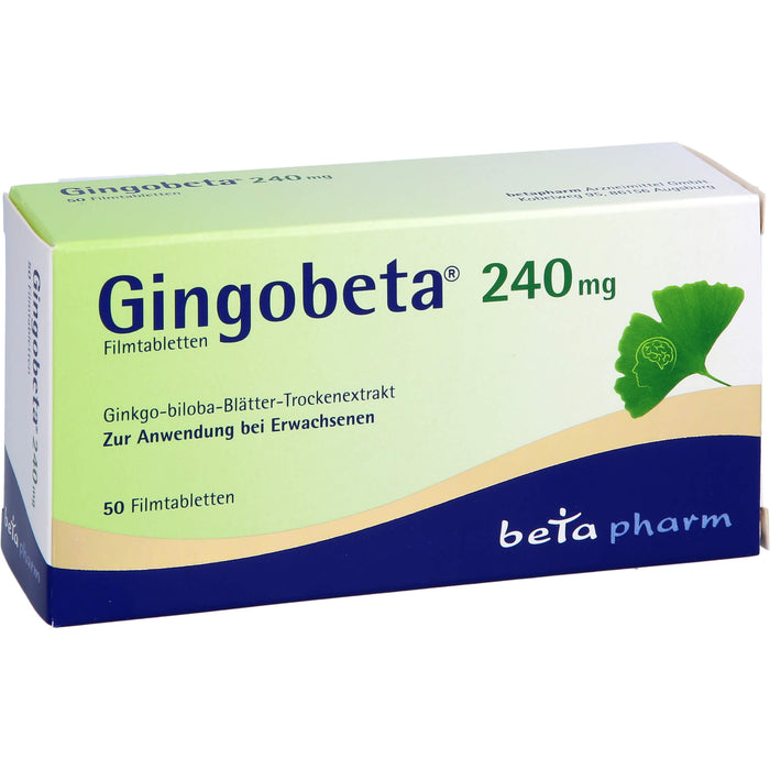 Gingobeta 240 mg Filmtabletten bei leichter Demenz, 50 St. Tabletten