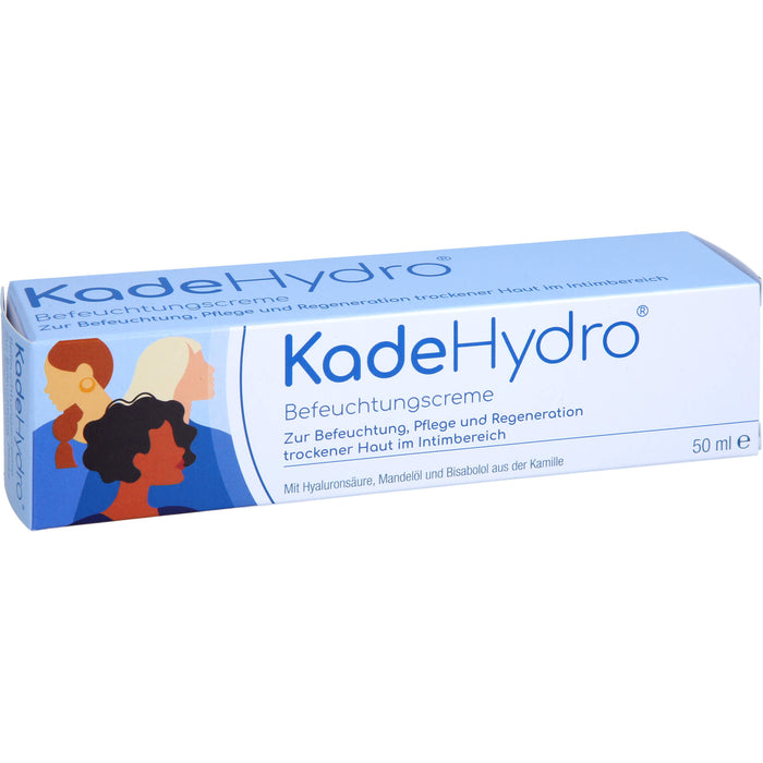 KadeHydro Befeuchtungscreme zur Befeuchtung, Pflege und Regeneration der Haut im äußeren Intimbereich, 50 ml Creme