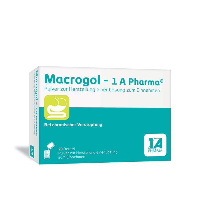 Macrogol - 1 A Pharma, Pulver zur Herstellung einer Lösung zum Einnehmen, 20 St. Beutel