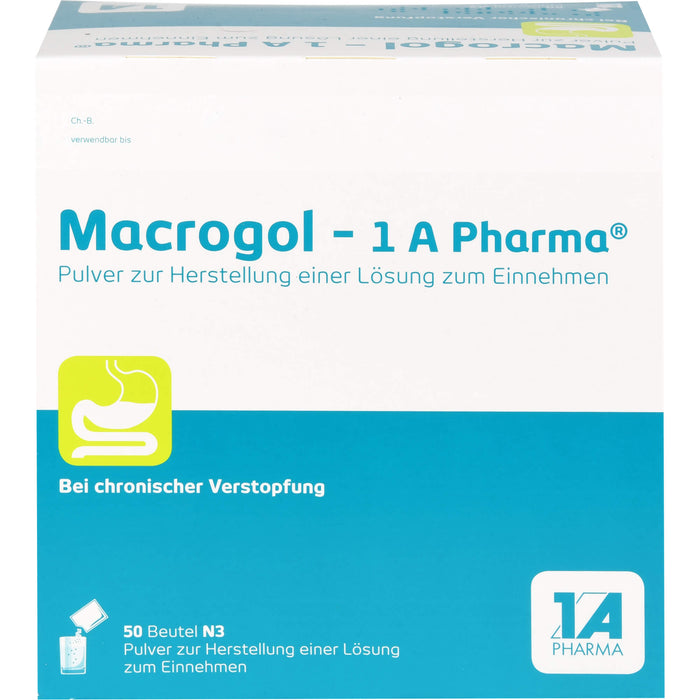 Macrogol - 1 A Pharma®, Pulver zur Herstellung einer Lösung zum Einnehmen, 50 St. Beutel