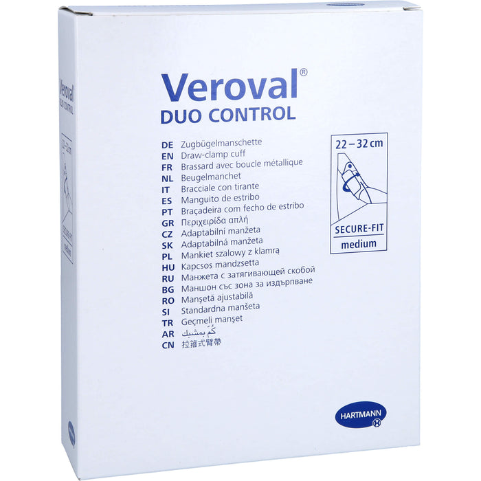 Veroval duo control Zugbügelmanschette M 22-32 cm, 1 St. Manschette