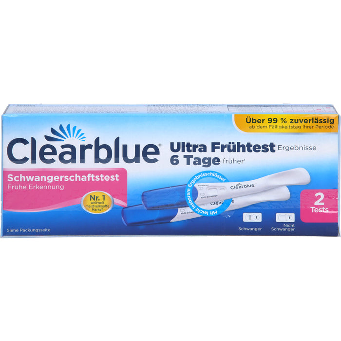 Clearblue Schwangerschaftstest Frühe Erkennung, 2 pcs. Test