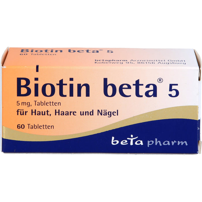 Biotin beta 5, 5 mg Tabletten, 60 St. Tabletten