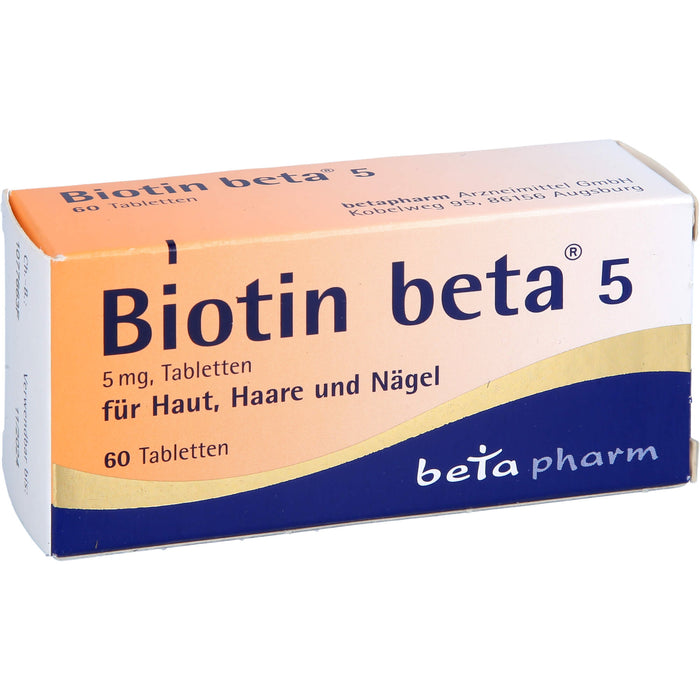 Biotin beta 5, 5 mg Tabletten, 60 St. Tabletten