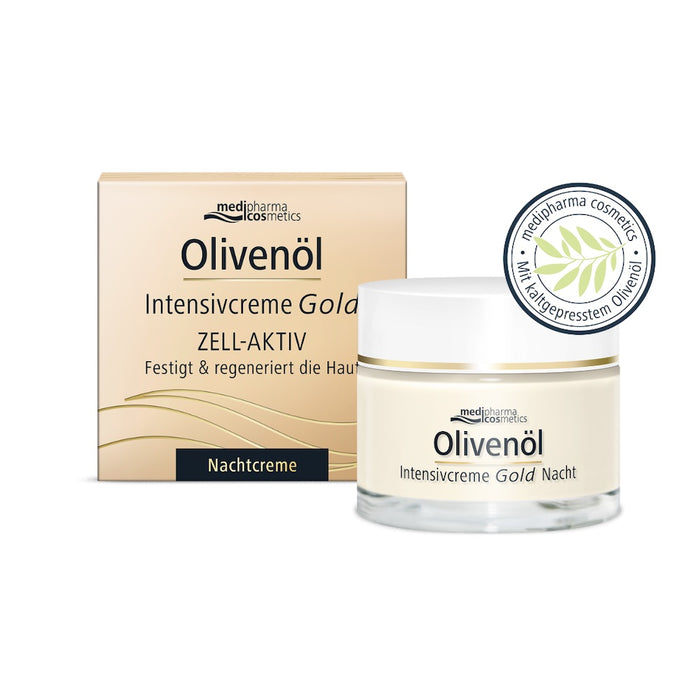 Olivenöl Intensivcreme Gold ZELL-AKTIV Nachtcreme, 50 ml Creme