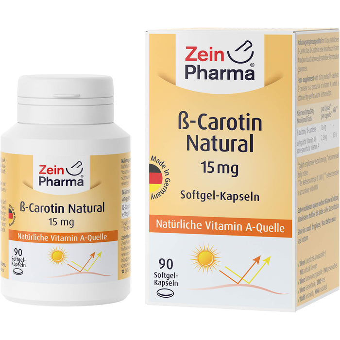 Beta Carotin Natural 15 mg - ZeinPharma, 90 St WKA