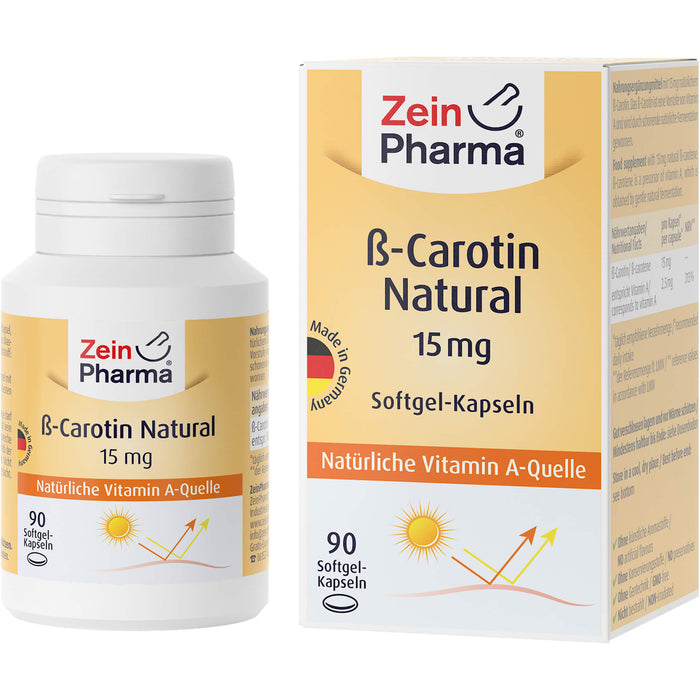 ZeinPharma Beta Carotin Natural 15 mg Kapseln, 90 St. Kapseln