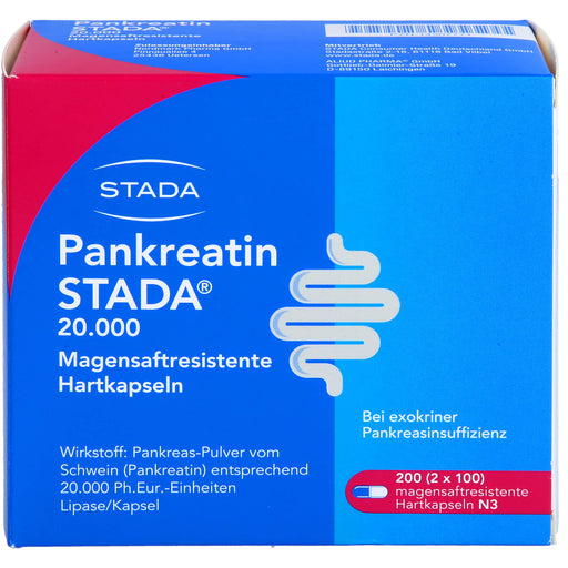Pankreatin STADA 20.000, Magensaftresistente Hartkapseln, 200 St HKM