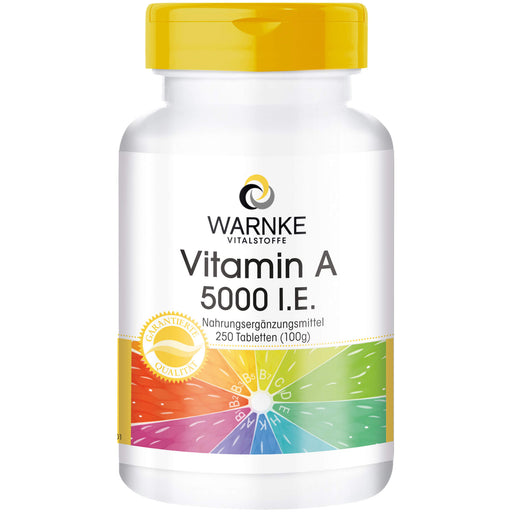 Warnke Vitamin A 5000 I.E. Tabletten, 250 St. Tabletten