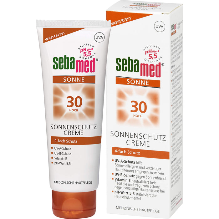 Sebamed Sonnenschutz Creme LSF 30, 75 ml Creme