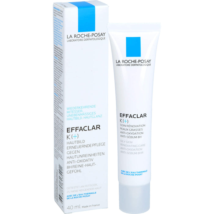 La Roche-Posay Effaclar K(+) Hautbild erneuernde Pflege gegen Hautunreinheiten, 40 ml Creme