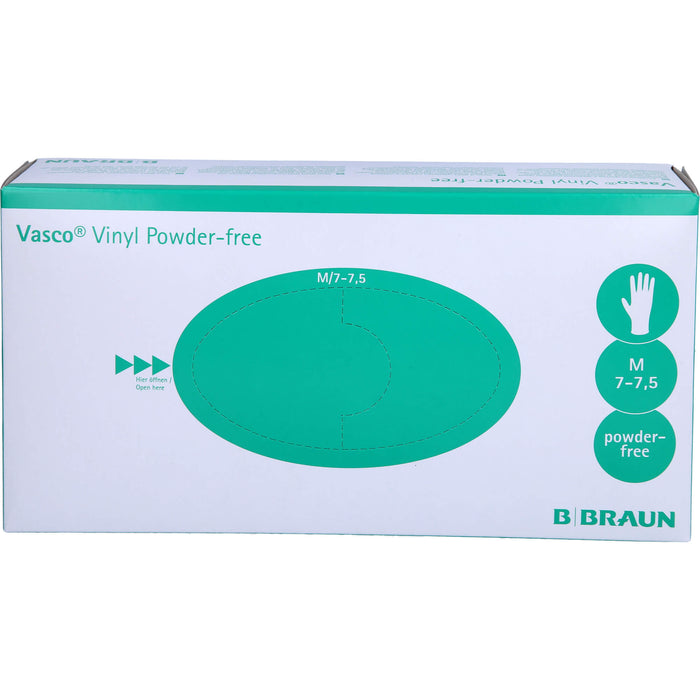 Vasco Vinyl powder-free Gr. M Vinyl Untersuchungshandschuhe unsteril, 100 St. Handschuhe