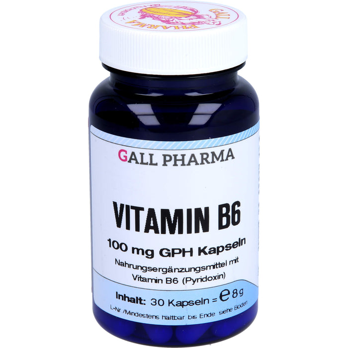 GALL PHARMA Vitamin B6 100 mg GPH Kapseln, 30 St. Kapseln