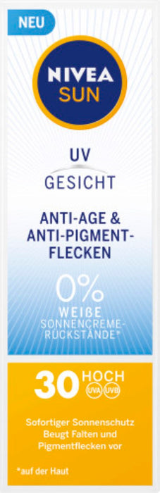 NIVEA SUN AA&ANTI PIGMENTFL LF30 50, 50 ml Creme