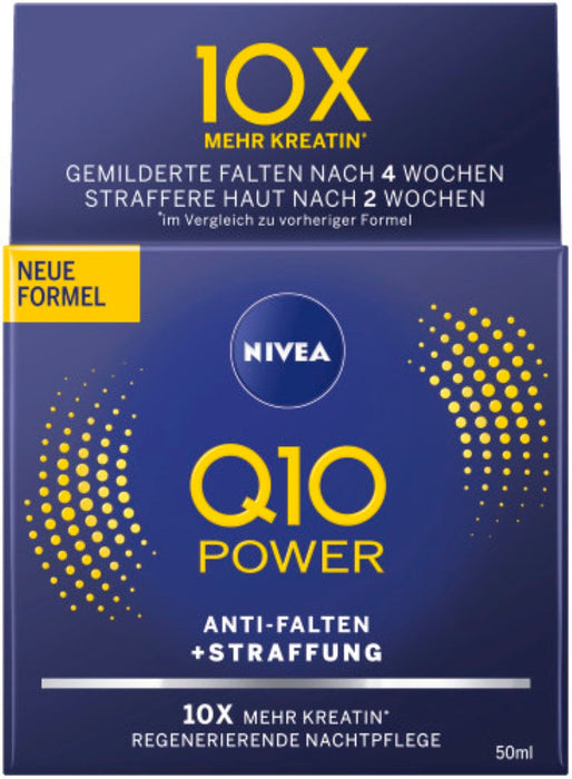 NIVEA Q10 POWER ANTI-FALTEN REGENERIERENDE NACHTPF, 50 ml Creme