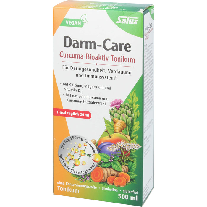Salus Darm-Care Curcuma Bioaktiv Tonikum für Darmgesundheit, Verdauung und Immunsystem, 500 ml Lösung