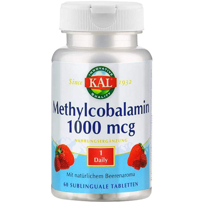 KAL Vitamin B12 Methylcobalamin 1000 µg Tabletten, 60 St. Tabletten