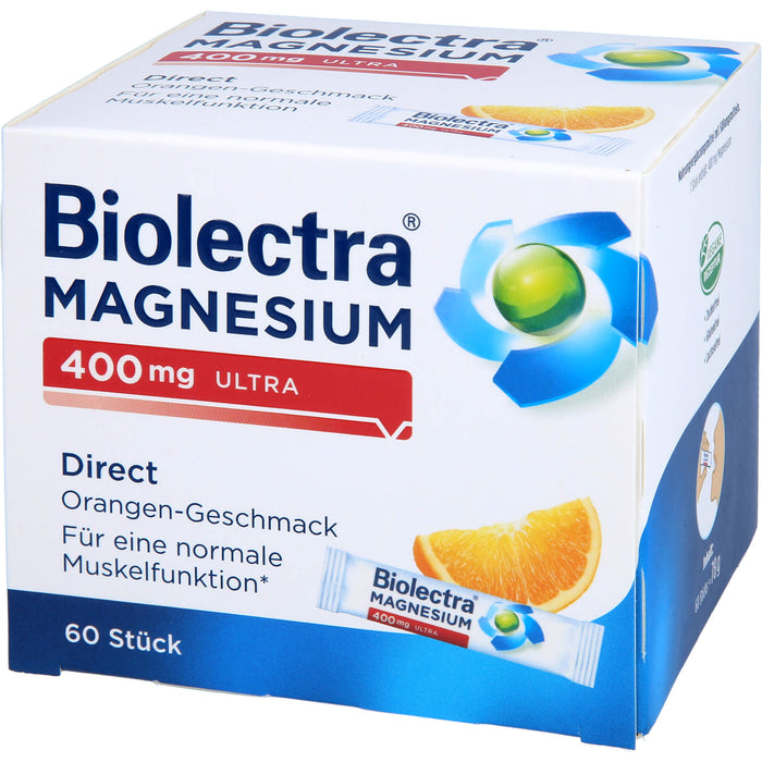 Biolectra Magnesium 400 mg ultra direct Sticks, 60 pcs. Sachets