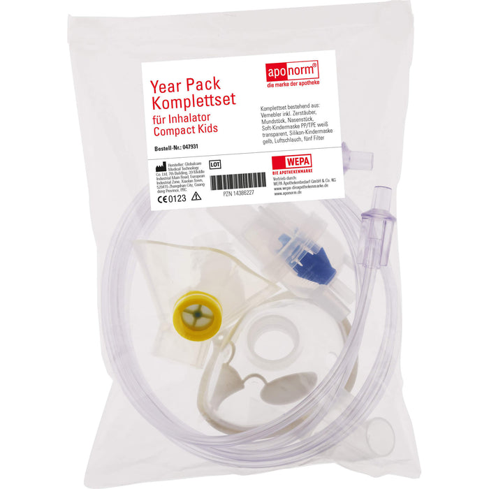 Aponorm Inhalationsgerät Compact Kids Year Pack Komplettset, 1 St. Gerät