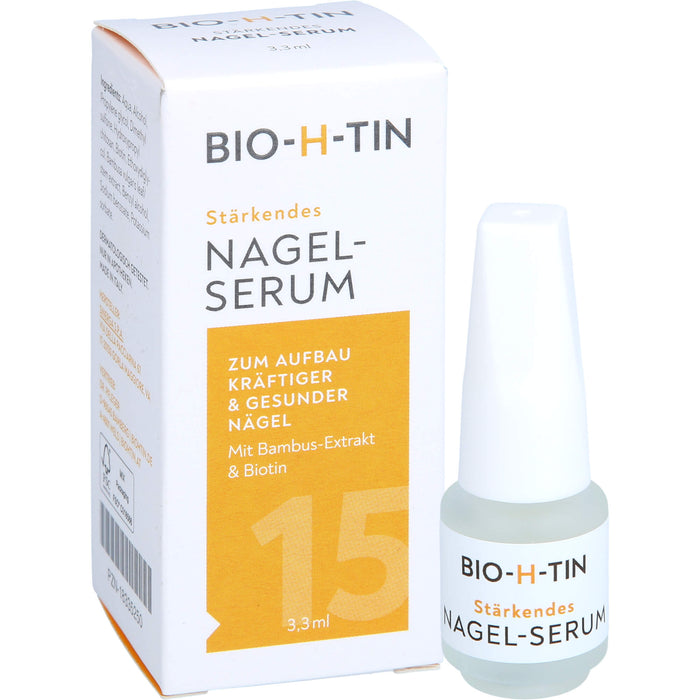 BIO-H-TIN stärkendes Nagelserum zum Aufbau kräftiger und gesunder Nägel, 3.3 ml Lösung