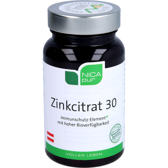 NICApur Zinkcitrat 30 Immunschutz-Element Kapseln, 60 St. Kapseln