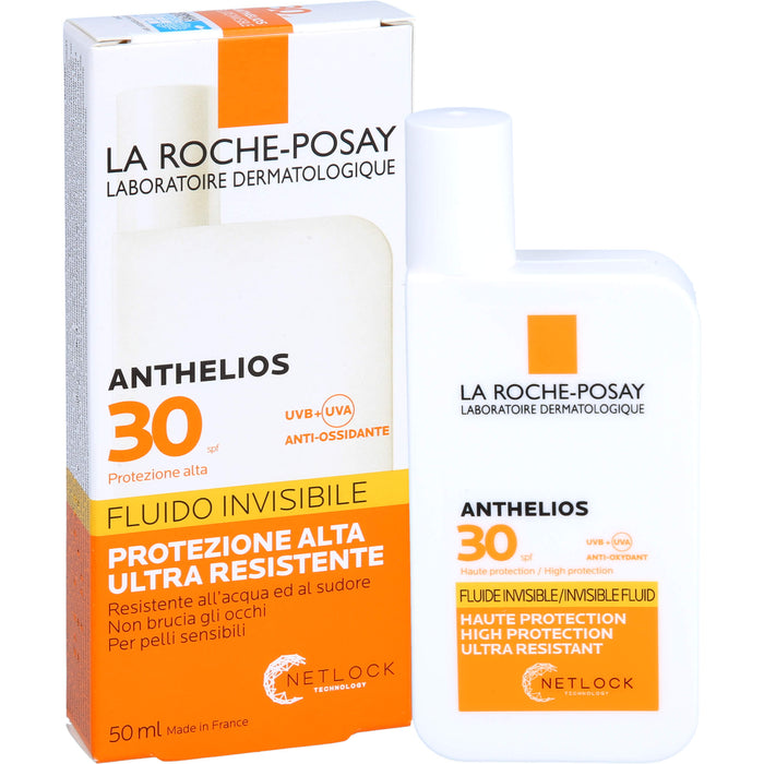 La Roche-Posay Anthelios Invisible Fluid LSF 30 ultra-leicht für empfindliche Haut, 50 ml Lösung