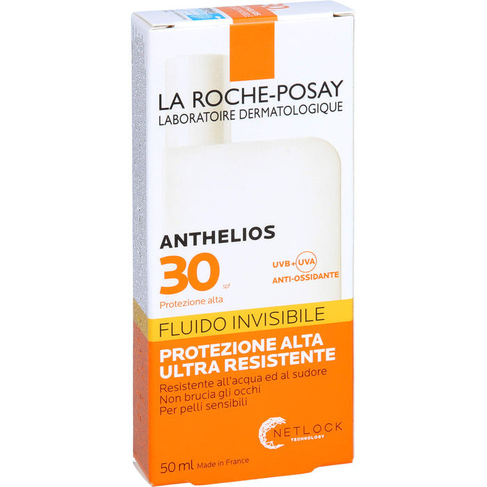La Roche-Posay Anthelios Invisible Fluid LSF 30 ultra-leicht für empfindliche Haut, 50 ml Lösung