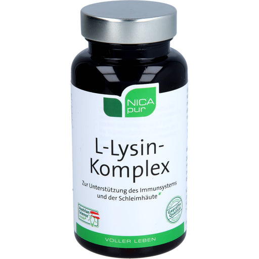 NICApur L-Lysin-Komplex Kapseln zur Unterstützung des Immunsystems und der Schleimhäute, 60 St. Kapseln