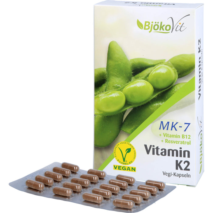 BjökoVit Vitamin K2 MK-7 all-trans vegan Kapseln, 60 St. Kapseln
