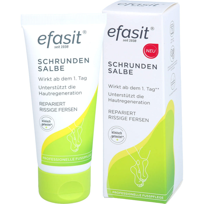 Efasit Schrunden Salbe repariert rissige Fersen, 60 ml Salbe