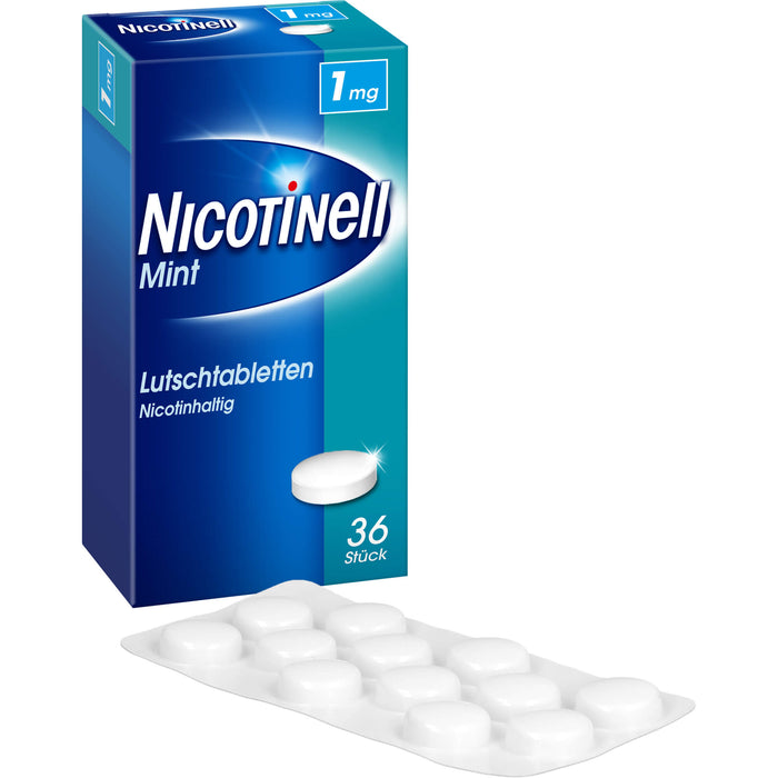 Nicotinell Mint Lutschtabletten zur Raucherentwöhnung, 36 St. Tabletten