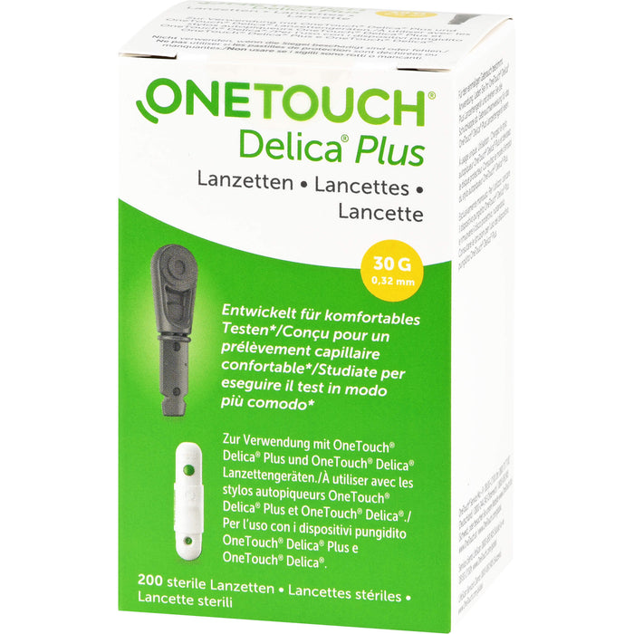 One Touch Delica Plus sterile Lanzetten, 200 St. Packung