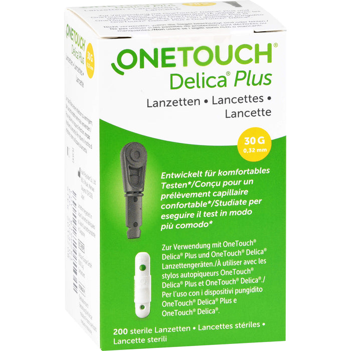 One Touch Delica Plus sterile Lanzetten, 200 St. Packung