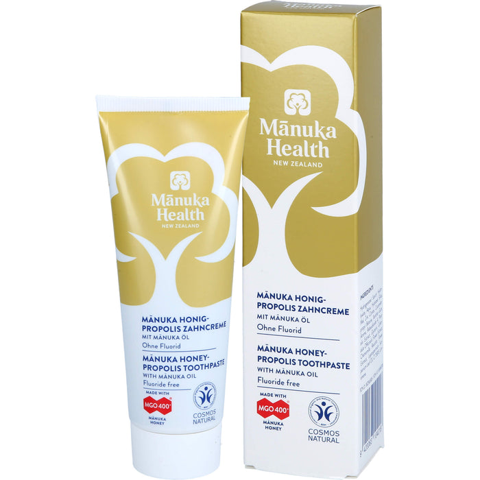 Manuka Health Manuka Honig-Propolis Zahncreme ohne Fluorid, 75 ml Zahncreme