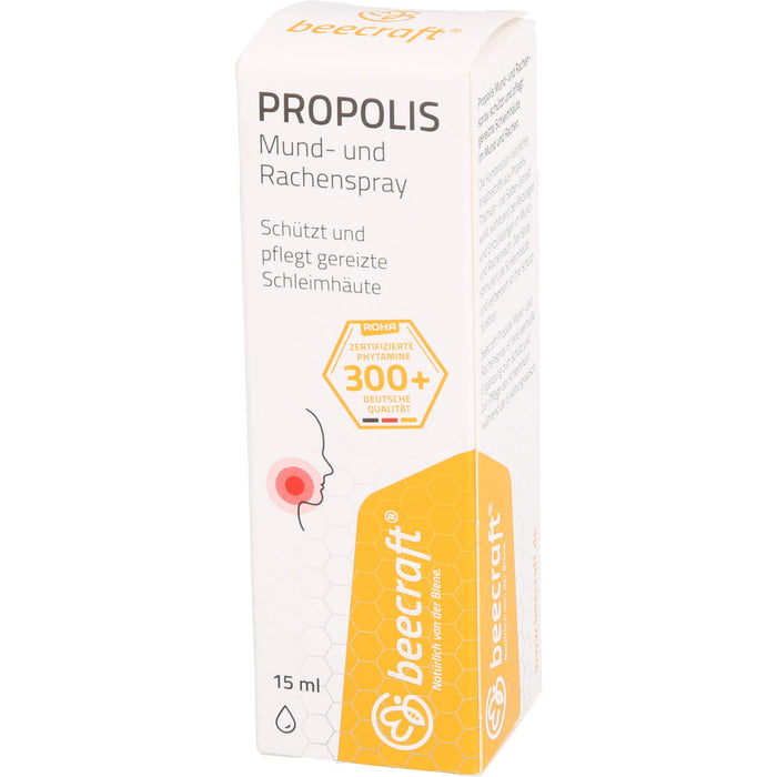 beecraft Propolis Mund- und Rachenspray, 15 ml Lösung