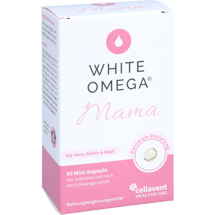 White Omega Mama Mini-Kapseln für Herz, Gehirn und Auge, 90 St. Kapseln