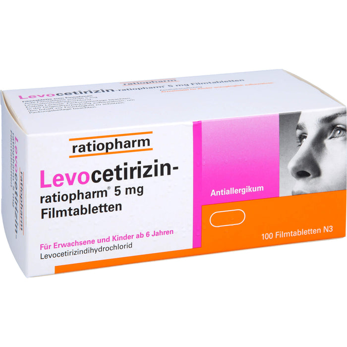 Levocetirizin-ratiopharm® 5 mg Filmtabletten, 100 St FTA
