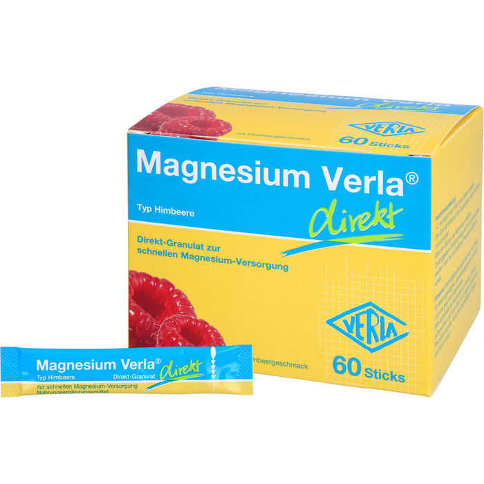 Magnesium Verla  direkt Himbeere, Direkt-Granulat, 60 St. Beutel