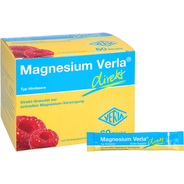 Magnesium Verla  direkt Himbeere, Direkt-Granulat, 60 St. Beutel