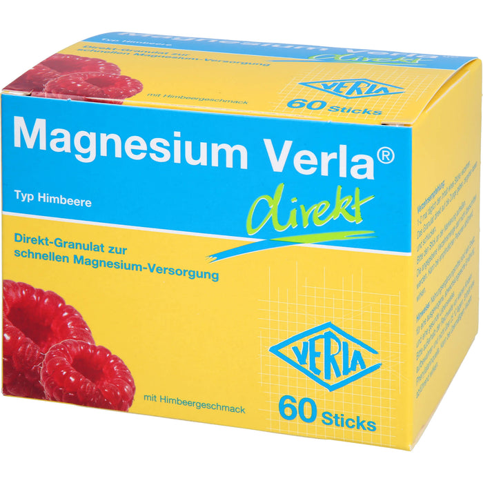 Magnesium Verla  direkt Himbeere, Direkt-Granulat, 60 St. Beutel