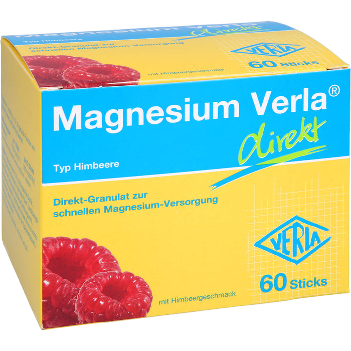 Magnesium Verla  direkt Himbeere, Direkt-Granulat, 60 St. Beutel